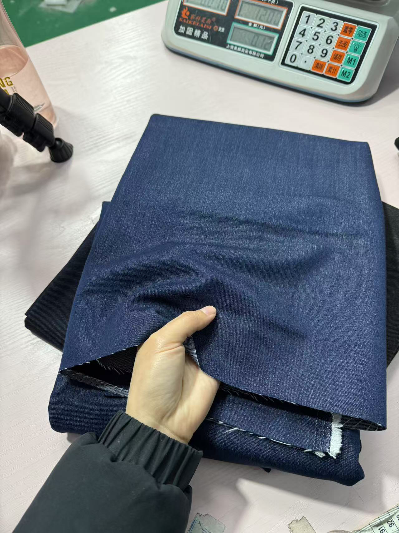 布料深蓝色春夏款牛仔1-1.1-1.2米可选多拍连裁