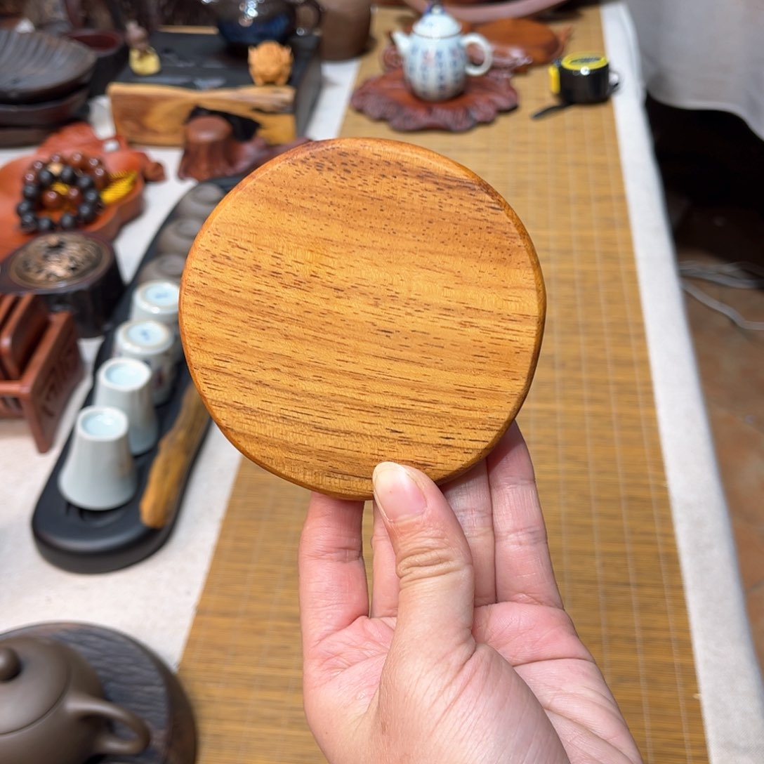 老挝花梨木随形杯垫