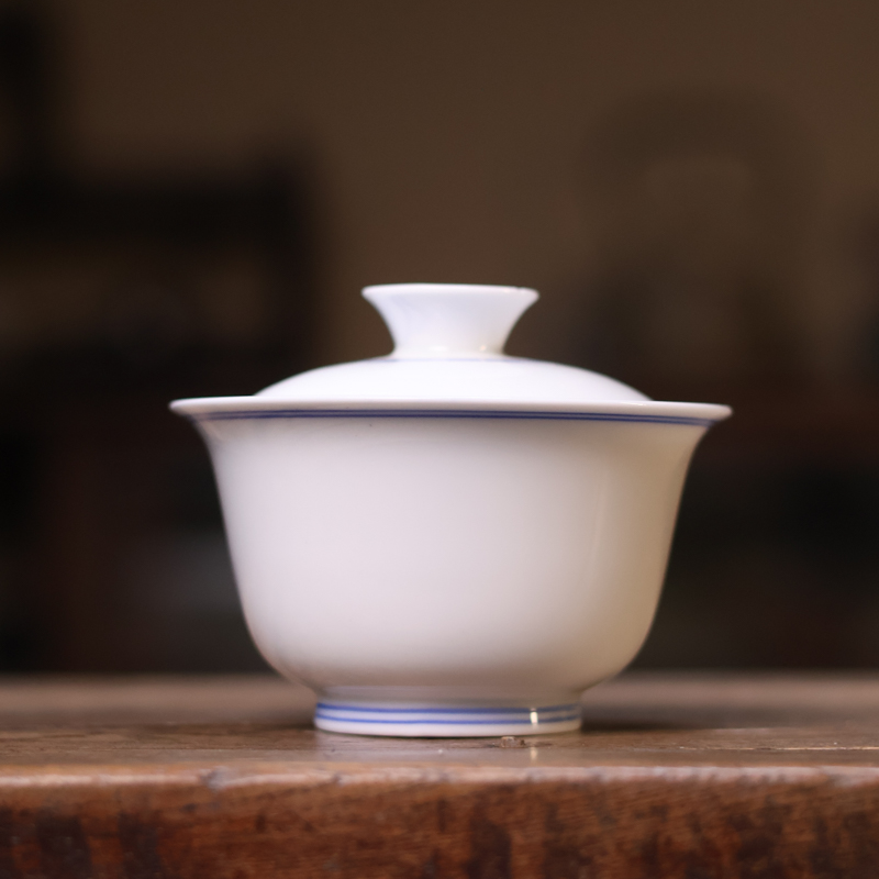 【纳兰】双线盖碗大号160ml（Q8739）