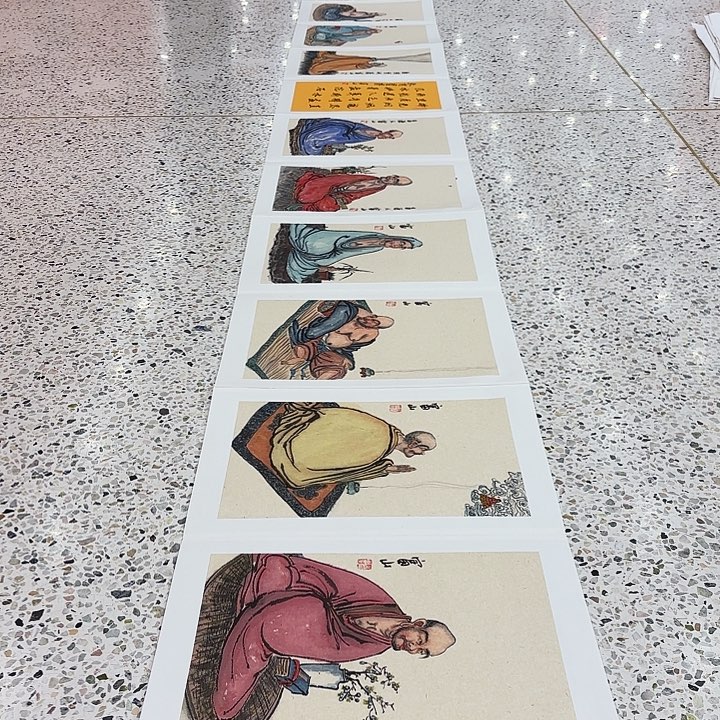 国画用****8孙立芳老先生国际展览原作