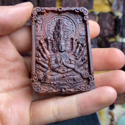 黄花梨/降香黄檀吊坠工艺品