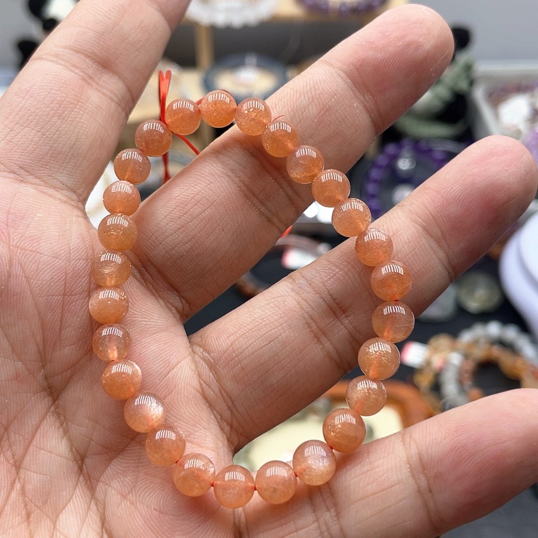 水晶手链未镶嵌金沙太阳石