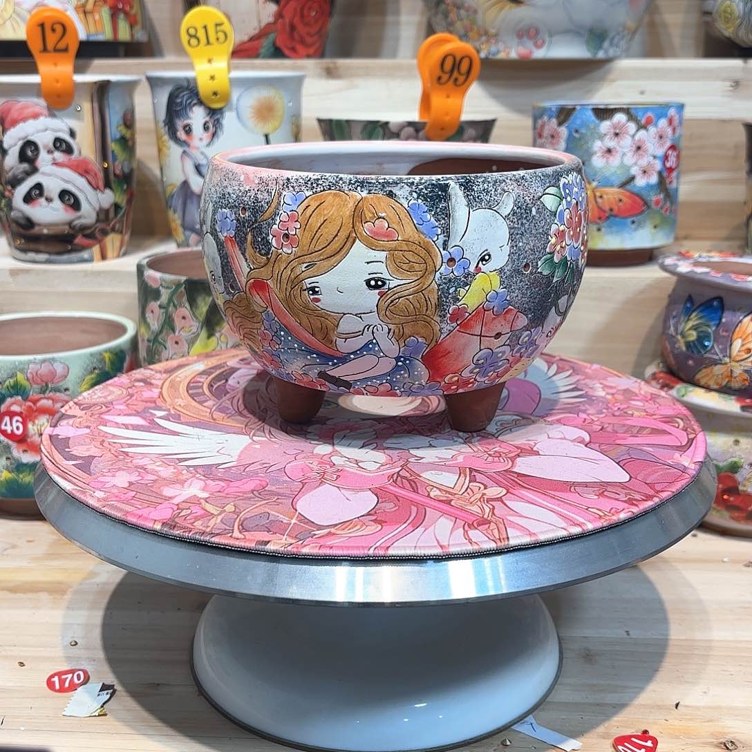 紫砂花盆手工花盆默认微瑕15/11