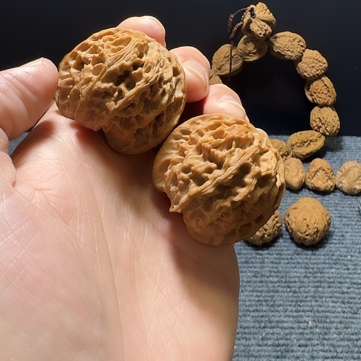 把件文玩核桃苹果园43尺全品