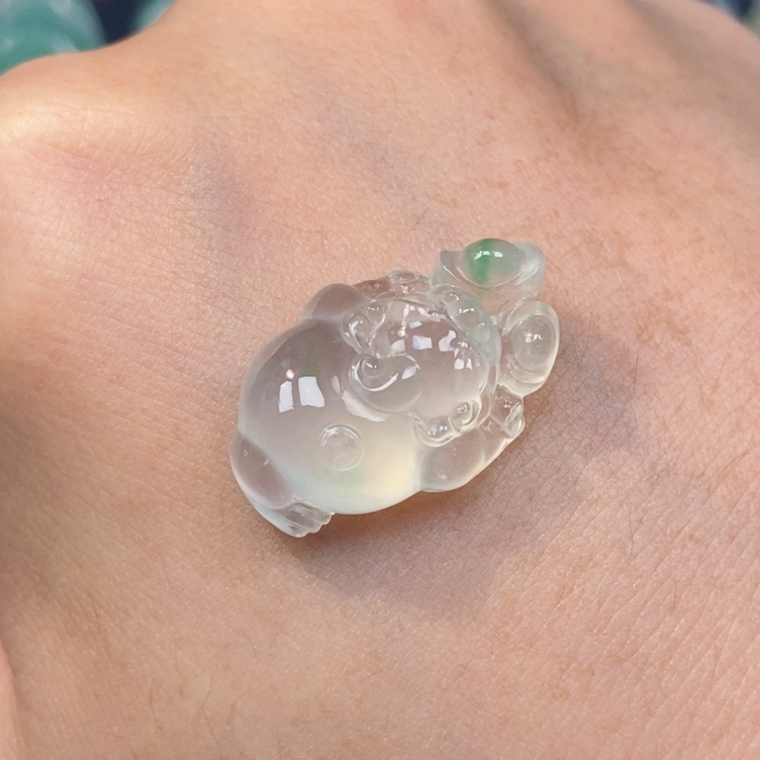 翡翠颈饰未镶嵌金蟾