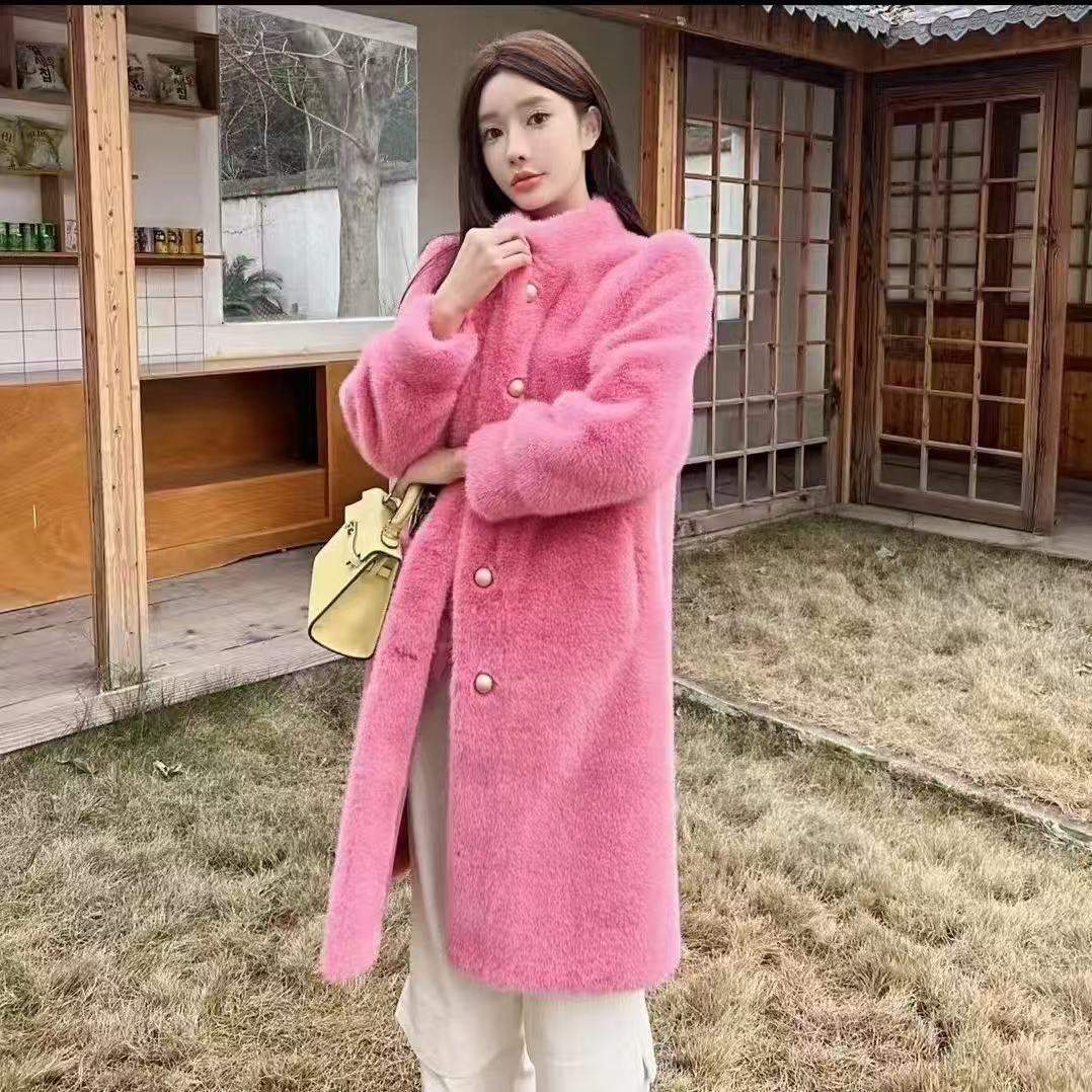 短外套优雅风网红女长款立领女装秋季时尚ins加厚