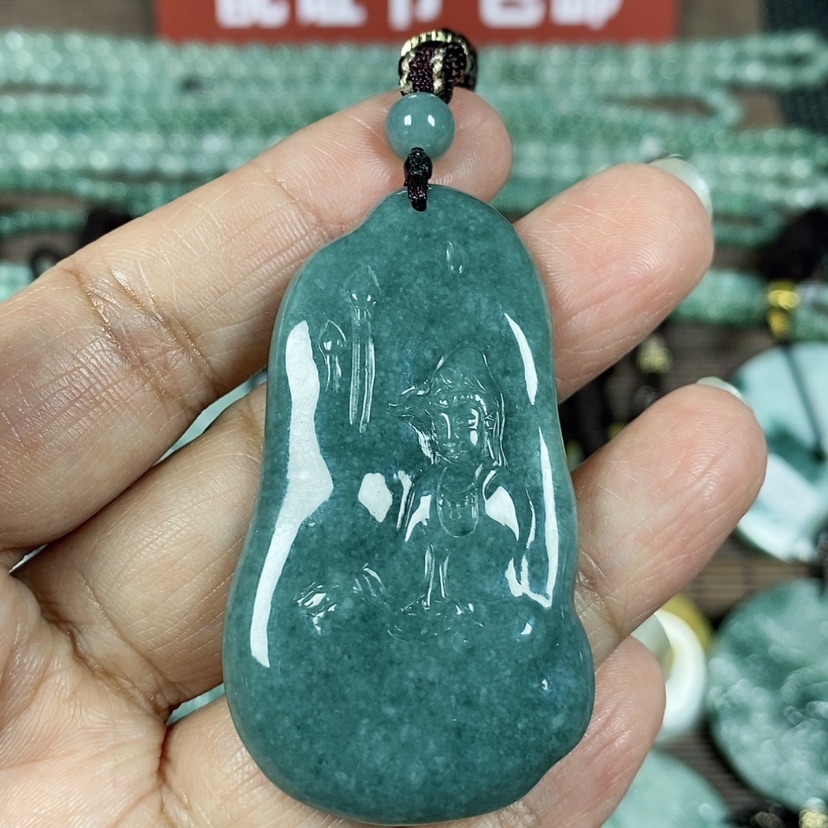 【闪购商品】翡翠颈饰未镶嵌玉吊坠翡翠玉随性自在观音