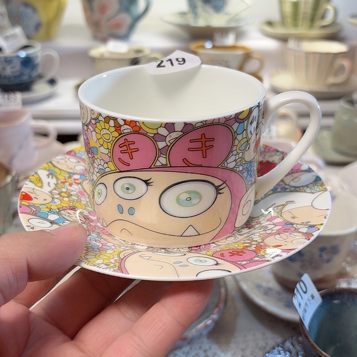 瓷片卡通咖啡杯卡通咖