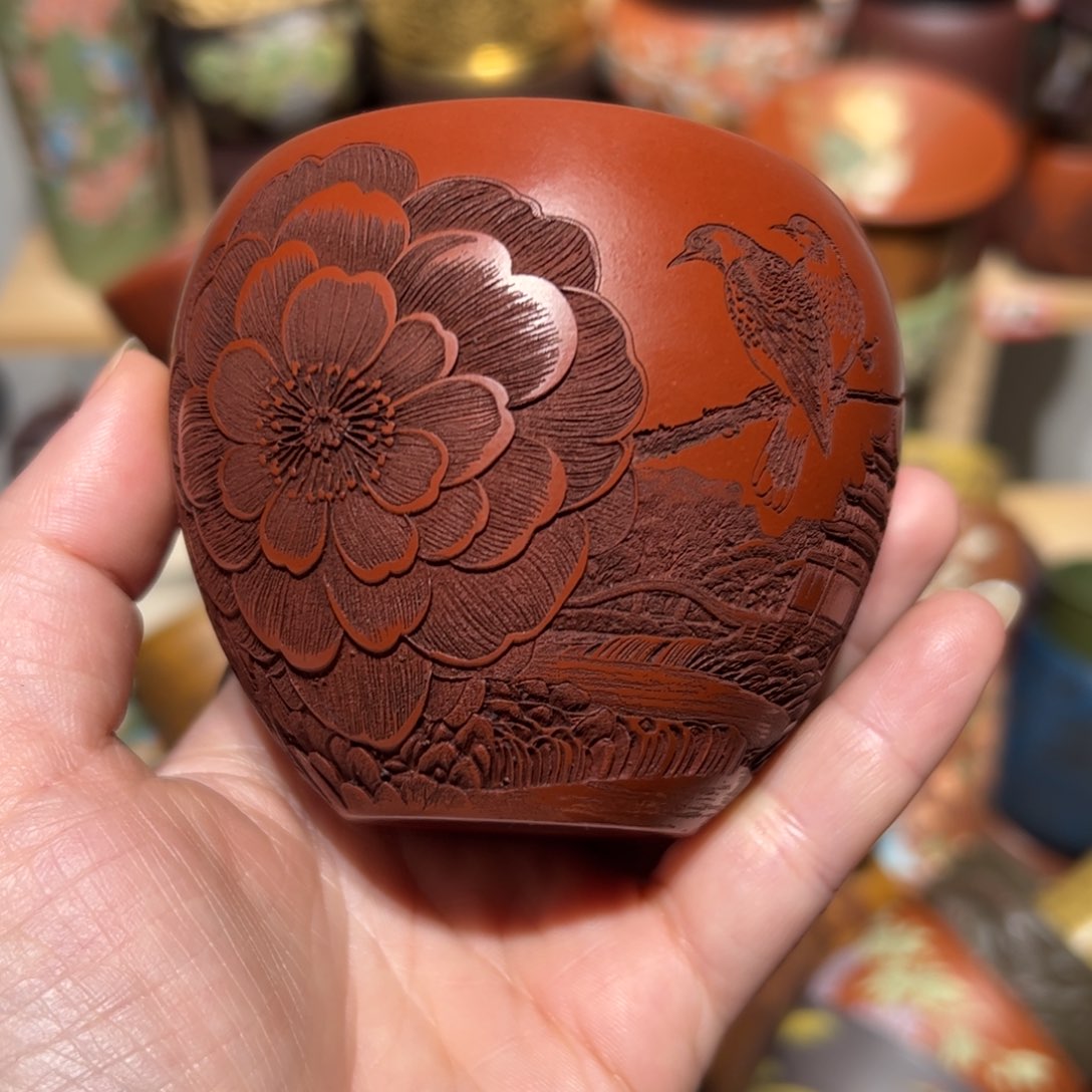 紫砂茶杯宜兴紫砂主人杯