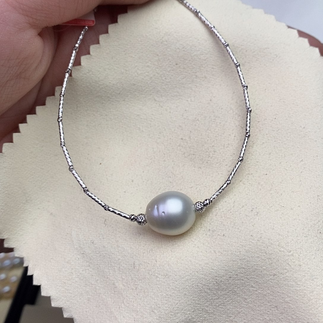 海水珍珠手绳18K金镶嵌