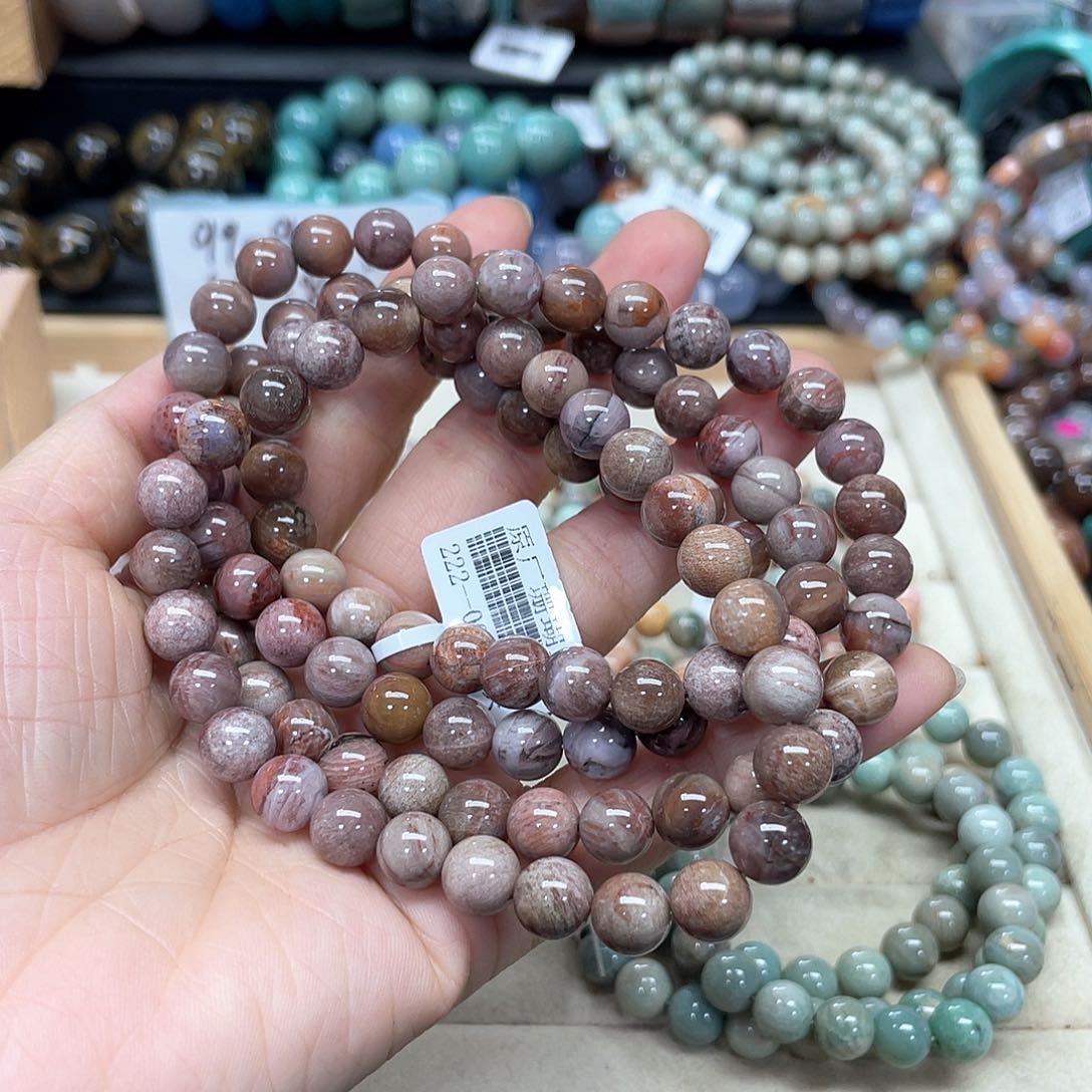 硅化珊瑚（珊瑚玉）手链未镶嵌X****）045