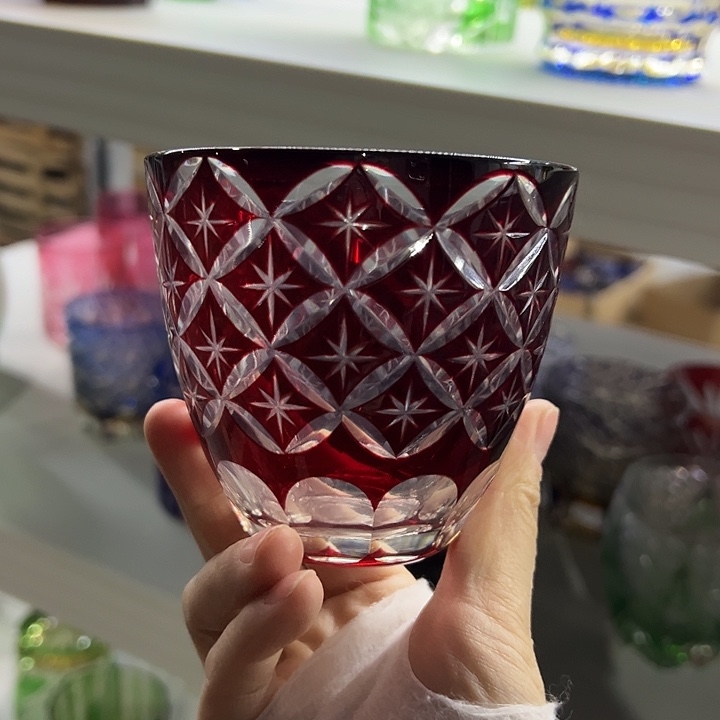 手柄款水晶玻璃微瑕一个