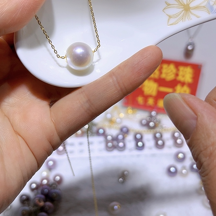 淡水珍珠白珠路路通未镶嵌