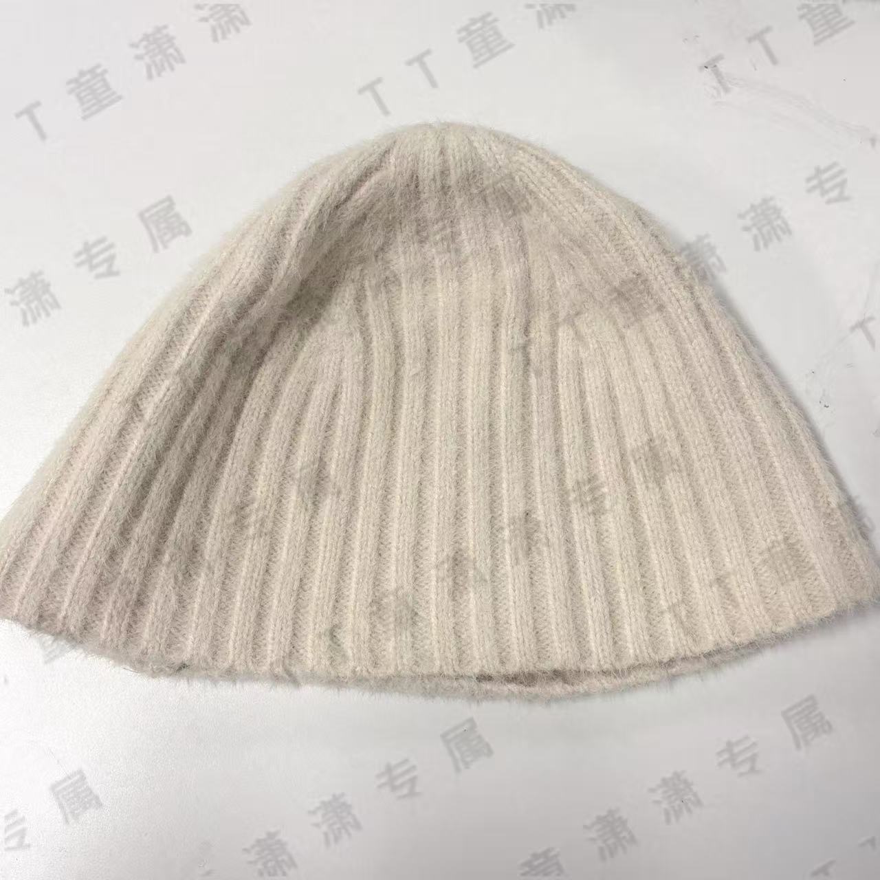 （条纹水桶帽）秋冬复古保暖毛线帽渔夫帽