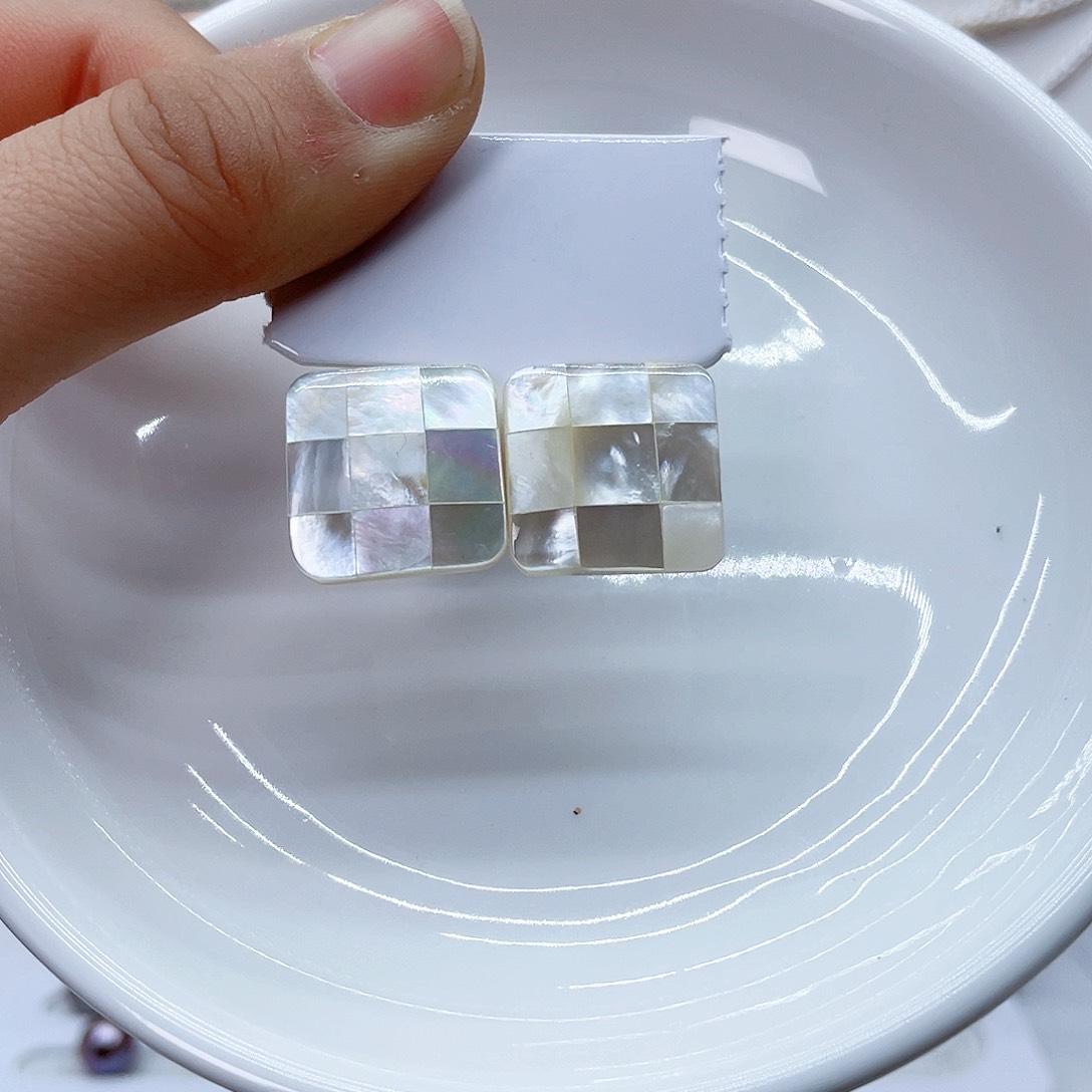 银S925镶嵌耳饰淡水珍珠