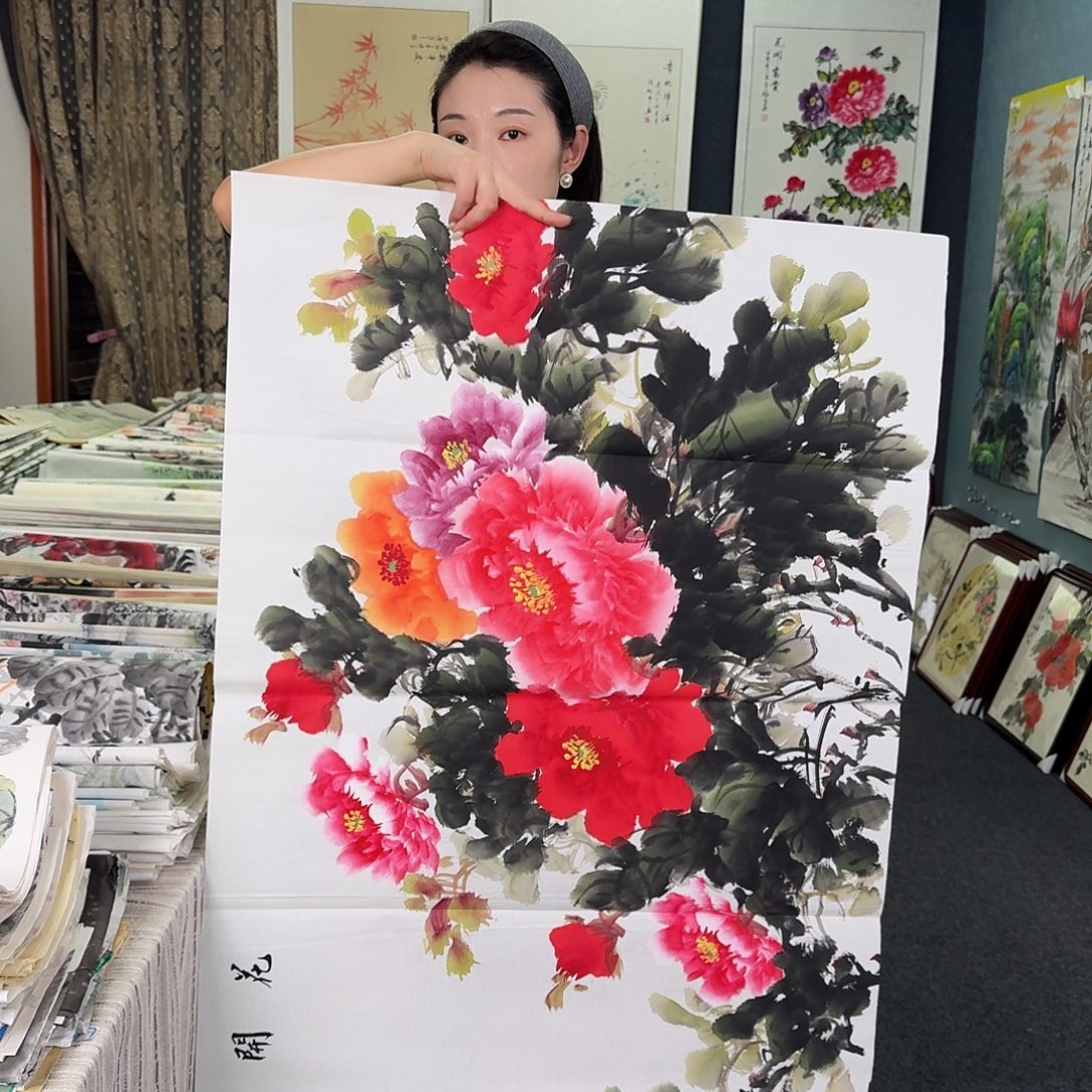 纯手绘国画作品好