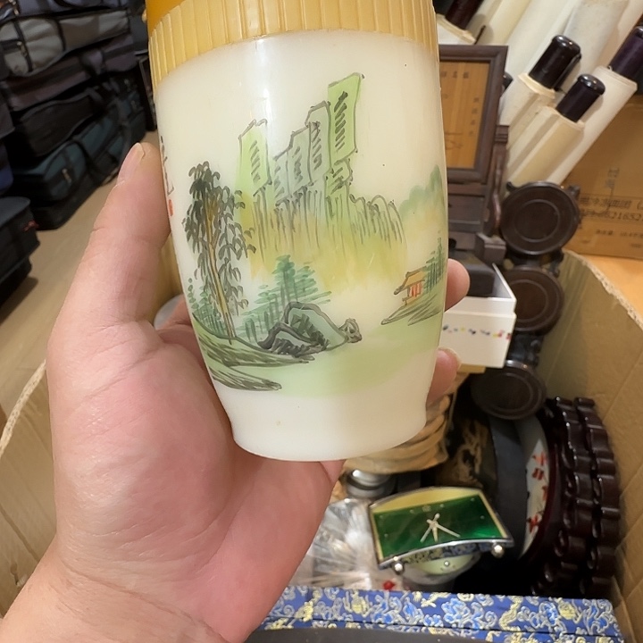 一***缘紫檀木类端景台老物件