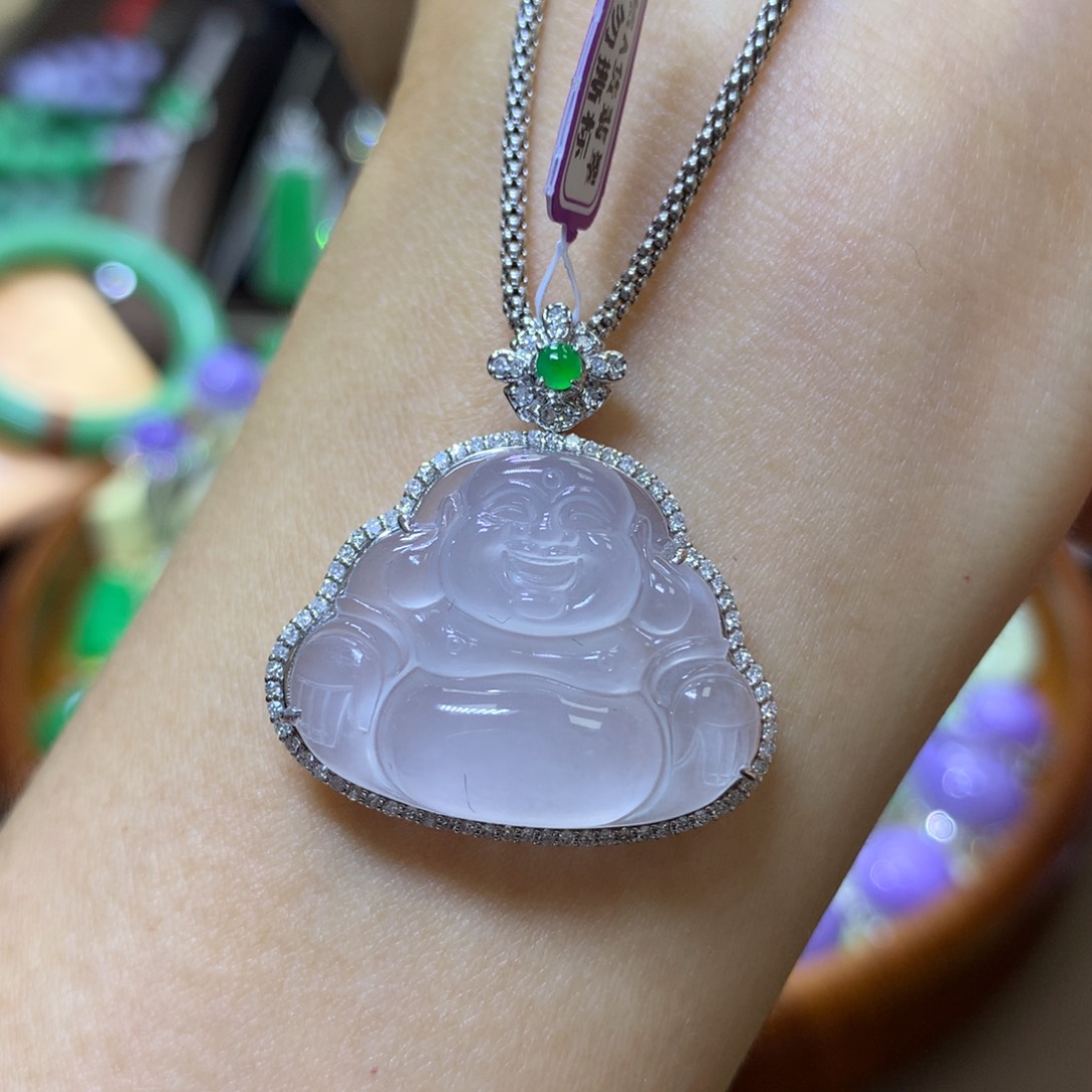 【闪购商品】翡翠颈饰18K金镶嵌翡翠