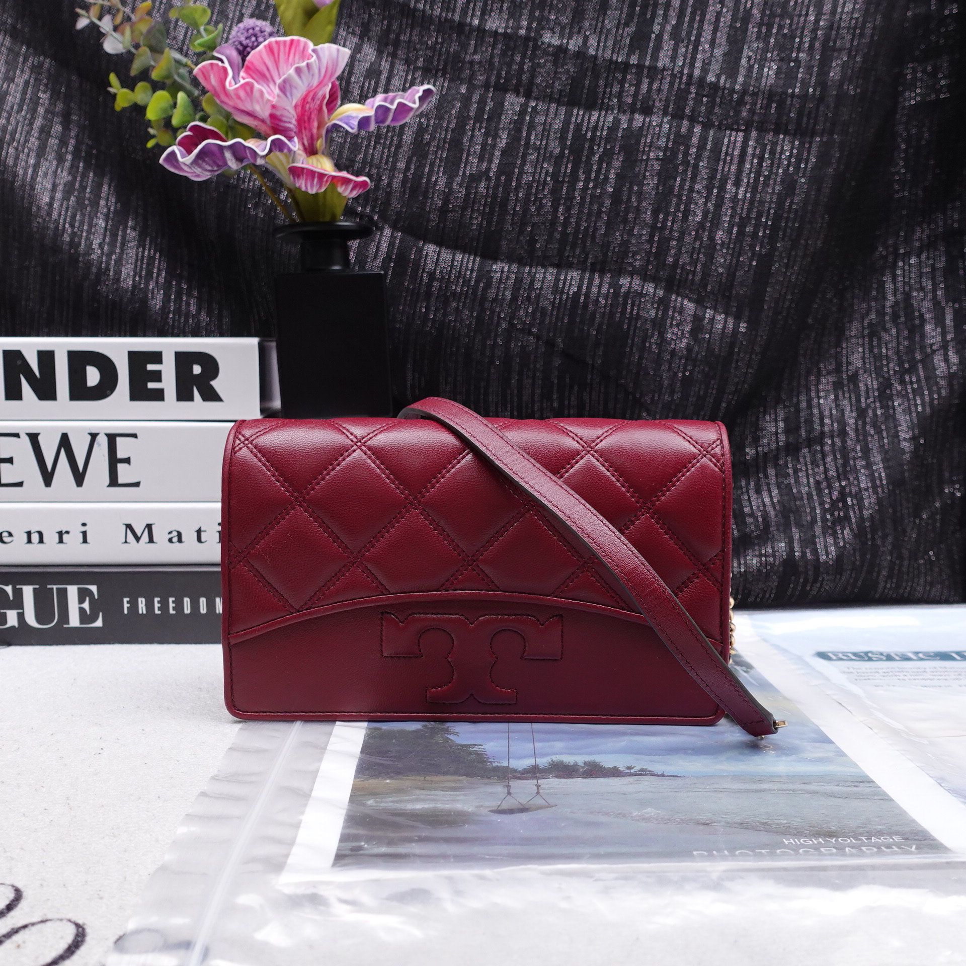 95新 TORY BURCH/汤丽柏琦 单肩包/T_ZY0000  T10319052