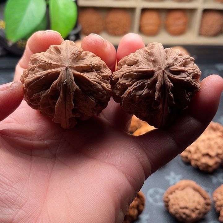 文玩核桃把件全品红锦鲤潮44