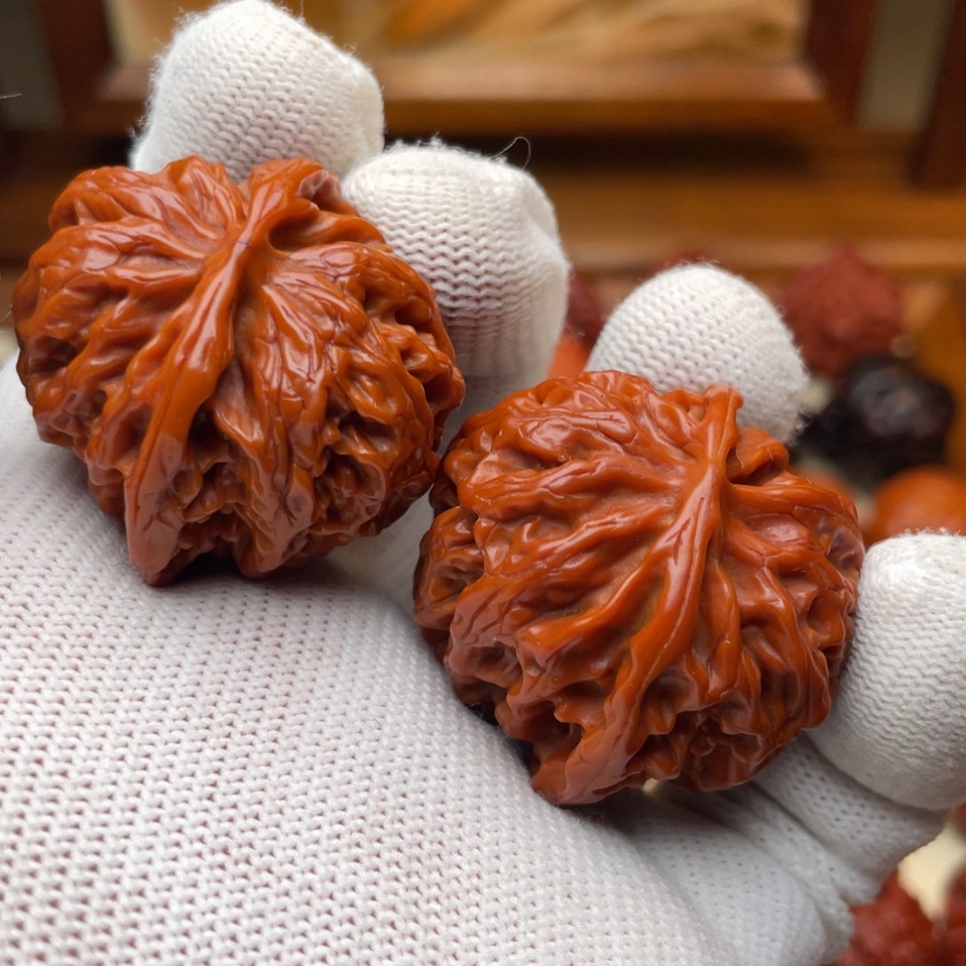 文玩核桃把件苹果园 36