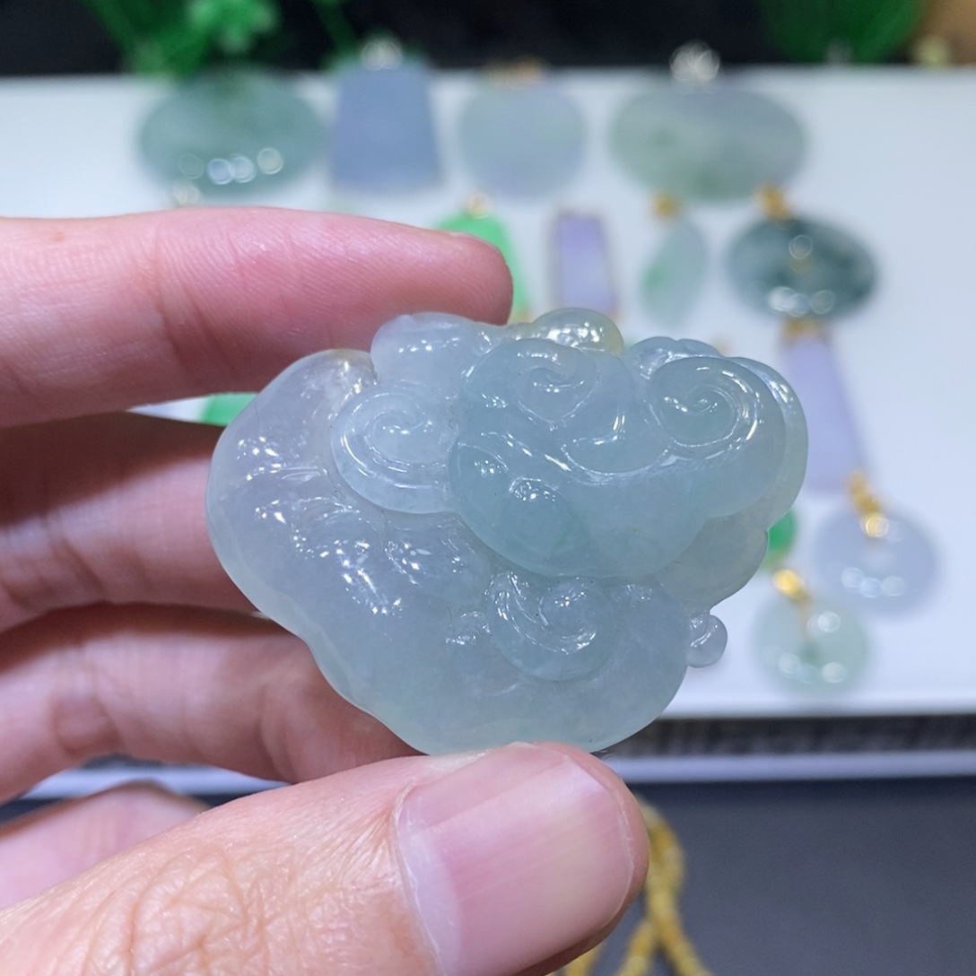 翡翠未镶嵌吊坠(不含链)