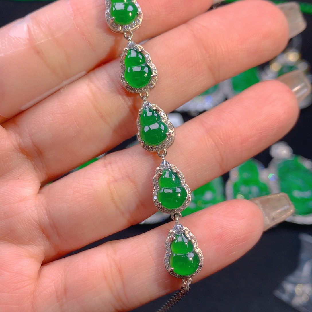 翡翠颈饰银S925镶嵌11111111111