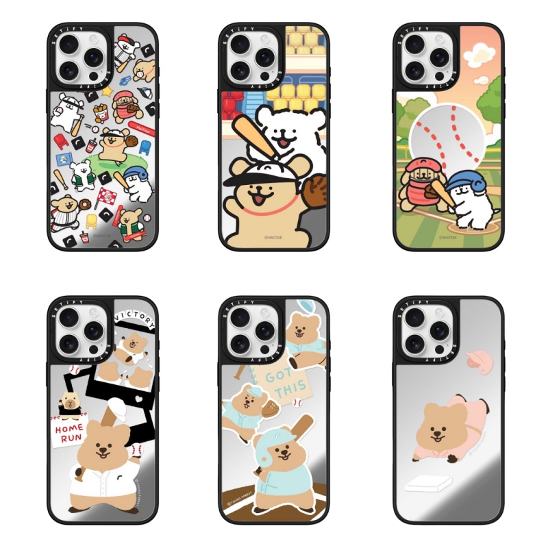 【线条小狗柿子椒熊】iPhone17ProMax手机壳苹果16Pro卡通15pro磁吸