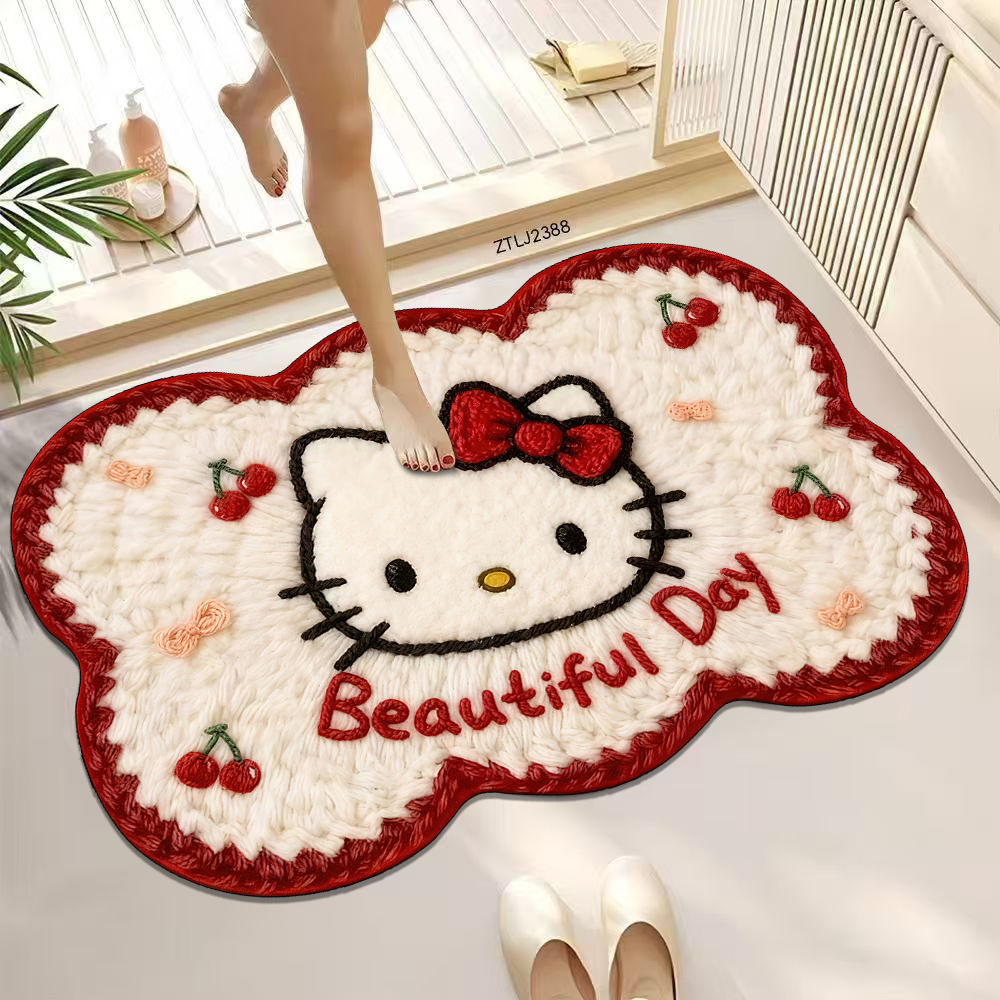 【毛线风】吸水防滑脚垫卡通可爱垫卫生间玄关垫通用脚垫