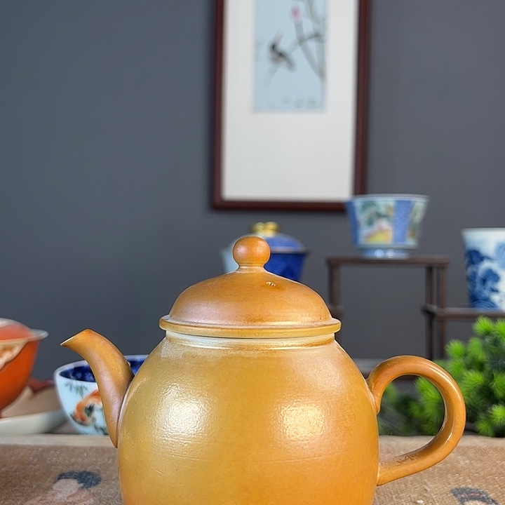 摆件景德柴烧茶杯多人