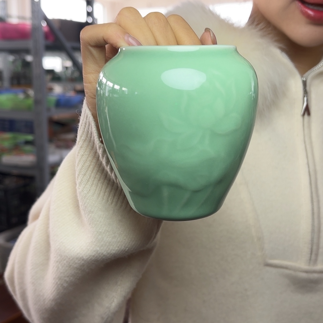 龙泉云间青瓷小米茶器