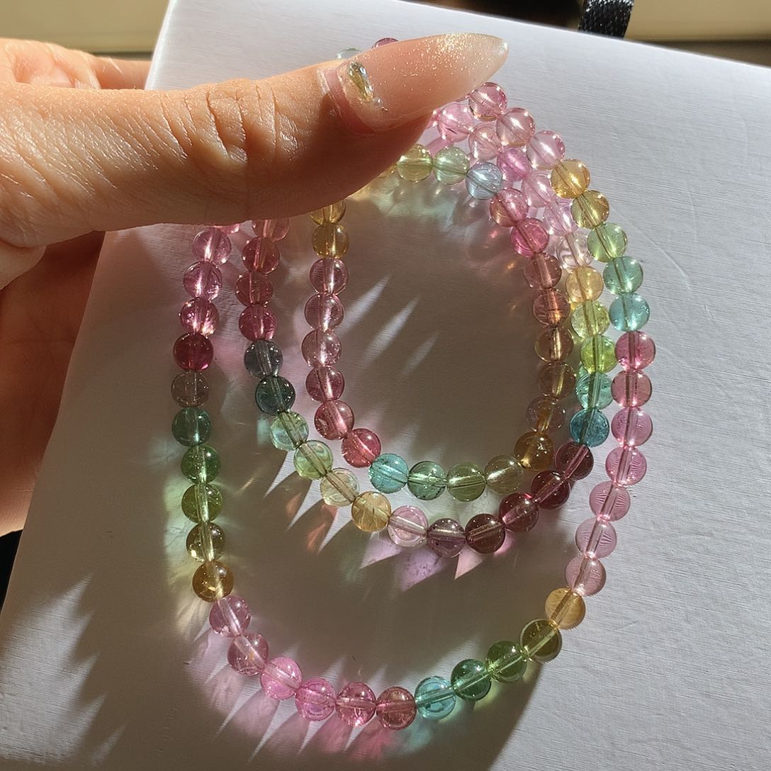 碧玺手串未镶嵌碧玺