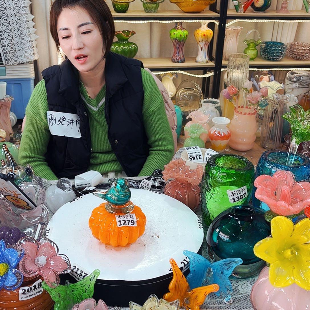 鸟瓶一套不完美 家悦琉璃工艺品