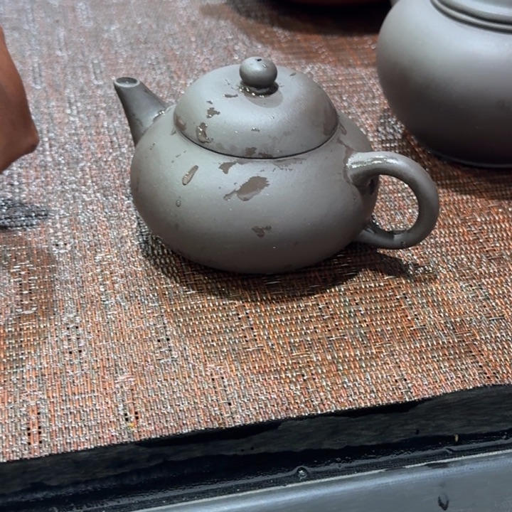 马***纳紫砂茶壶黑泥宽口文旦110