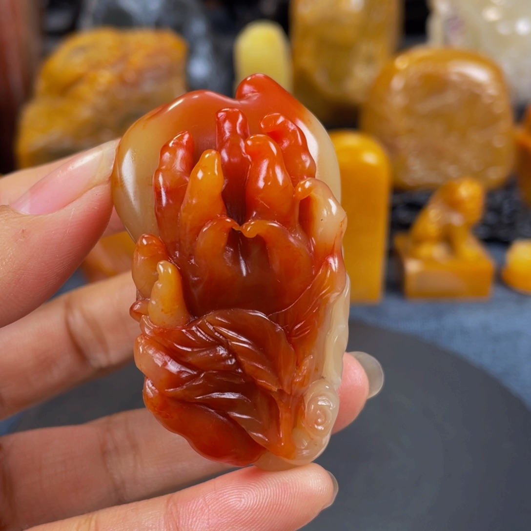 寿山石印石吴*畏寿山石雕刻