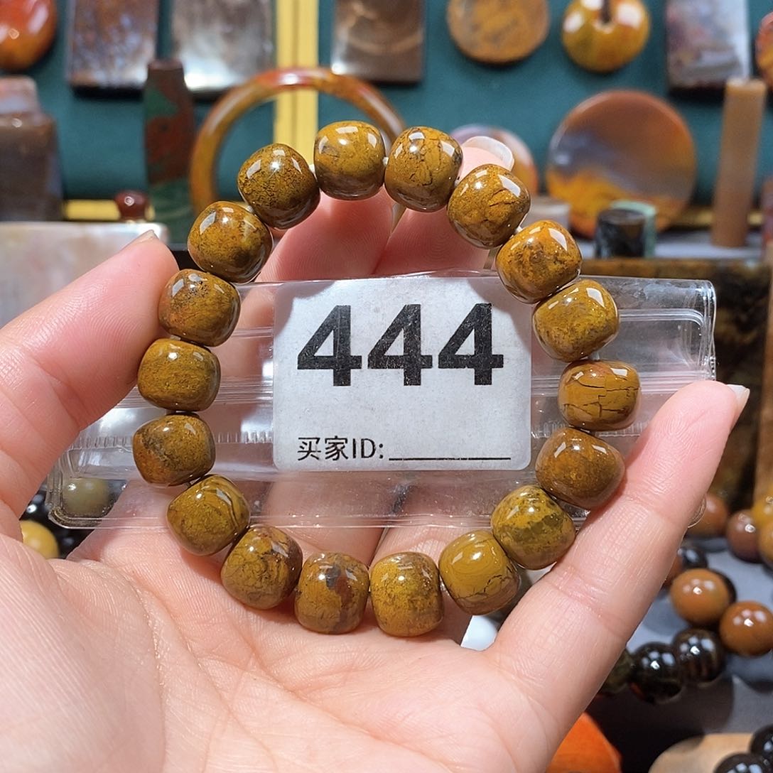 硅化玉天然北票硅化玉手串未镶嵌天然北票硅化玉手串