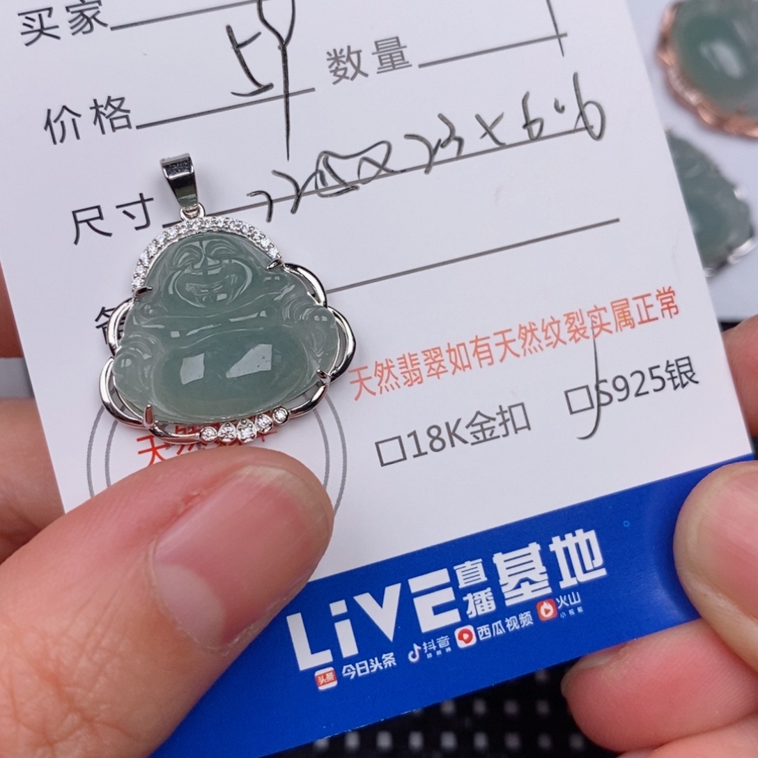 翡翠银S925镶嵌颈饰