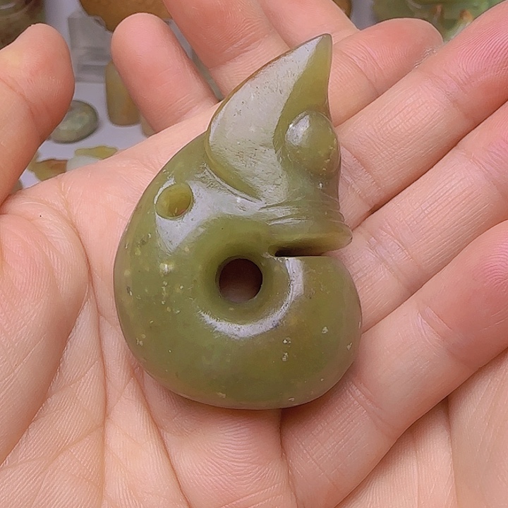 和田玉吊坠(不含链)未镶嵌