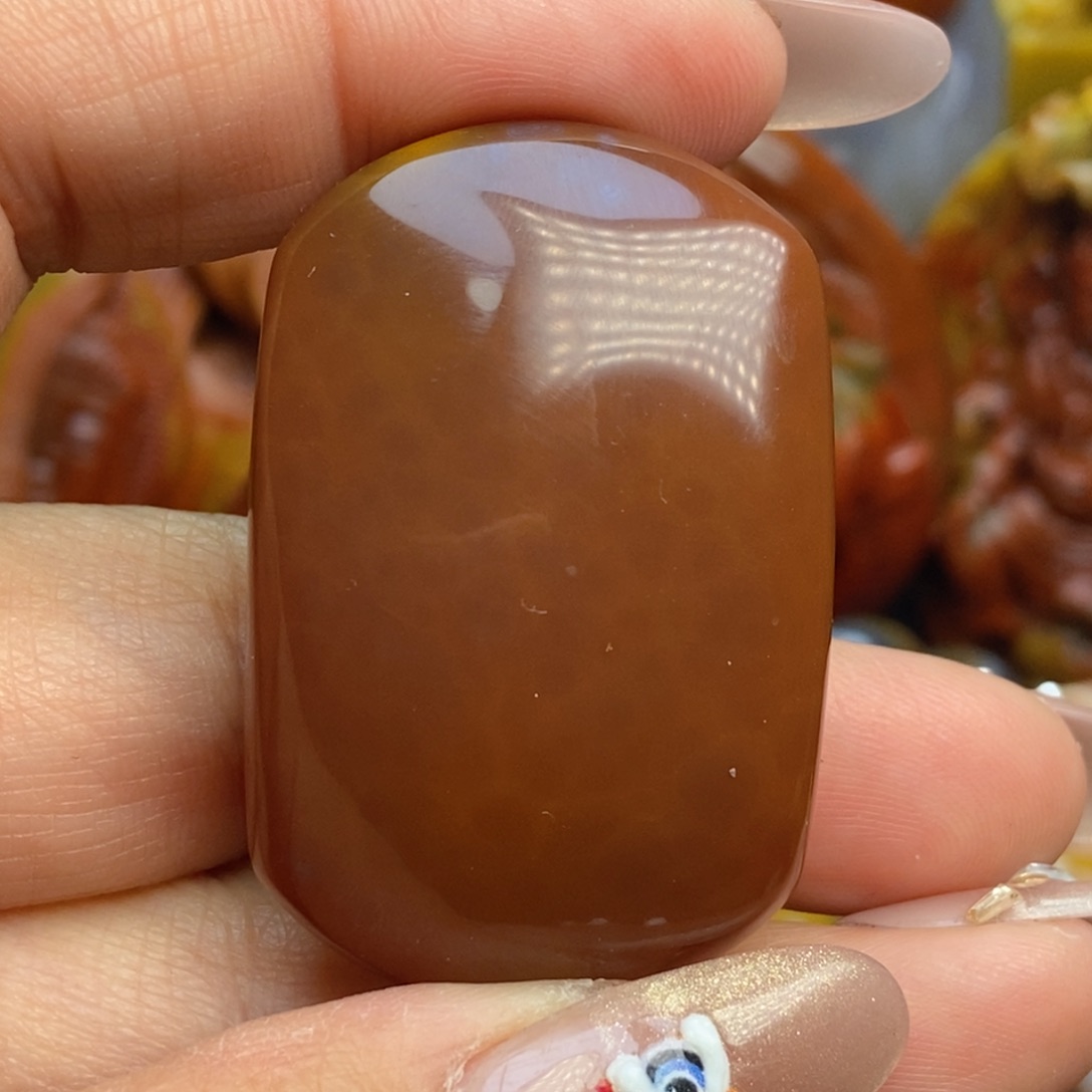 玛瑙/玉髓颈饰未镶嵌战国红