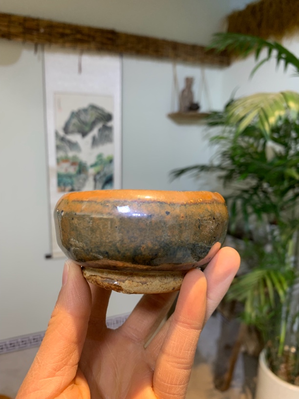 磁州窑茶盏，完完整整