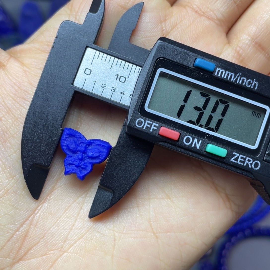 青金石未镶嵌13×11mm蝴蝶配饰