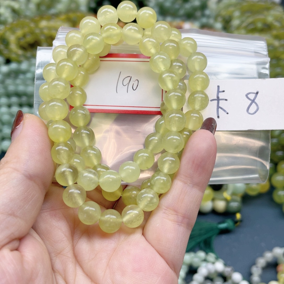 未镶嵌蛇纹石玉手链