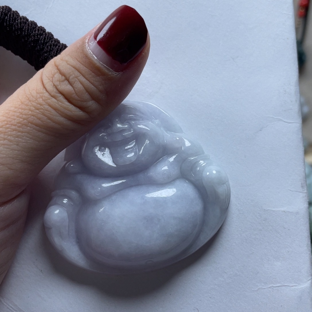 翡翠颈饰未镶嵌z*紫罗兰佛公