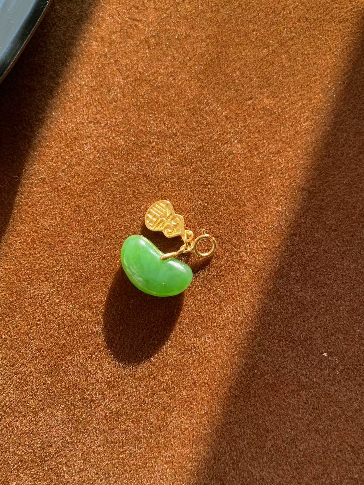 天然和田玉碧玉s925银镶嵌元宝吊坠提溜 A26