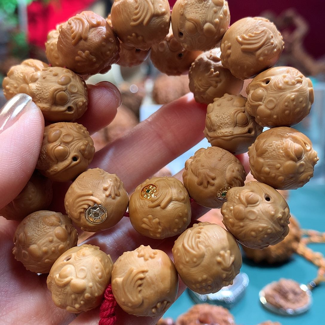 猴头核桃手串———————