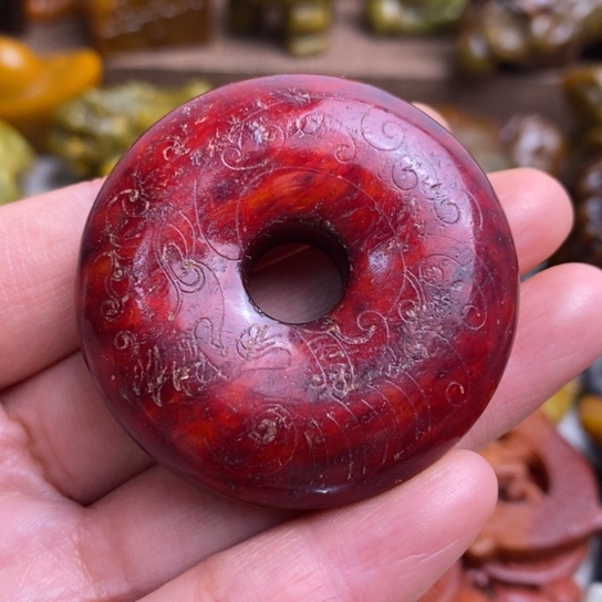 蛇纹石玉未镶嵌颈饰129