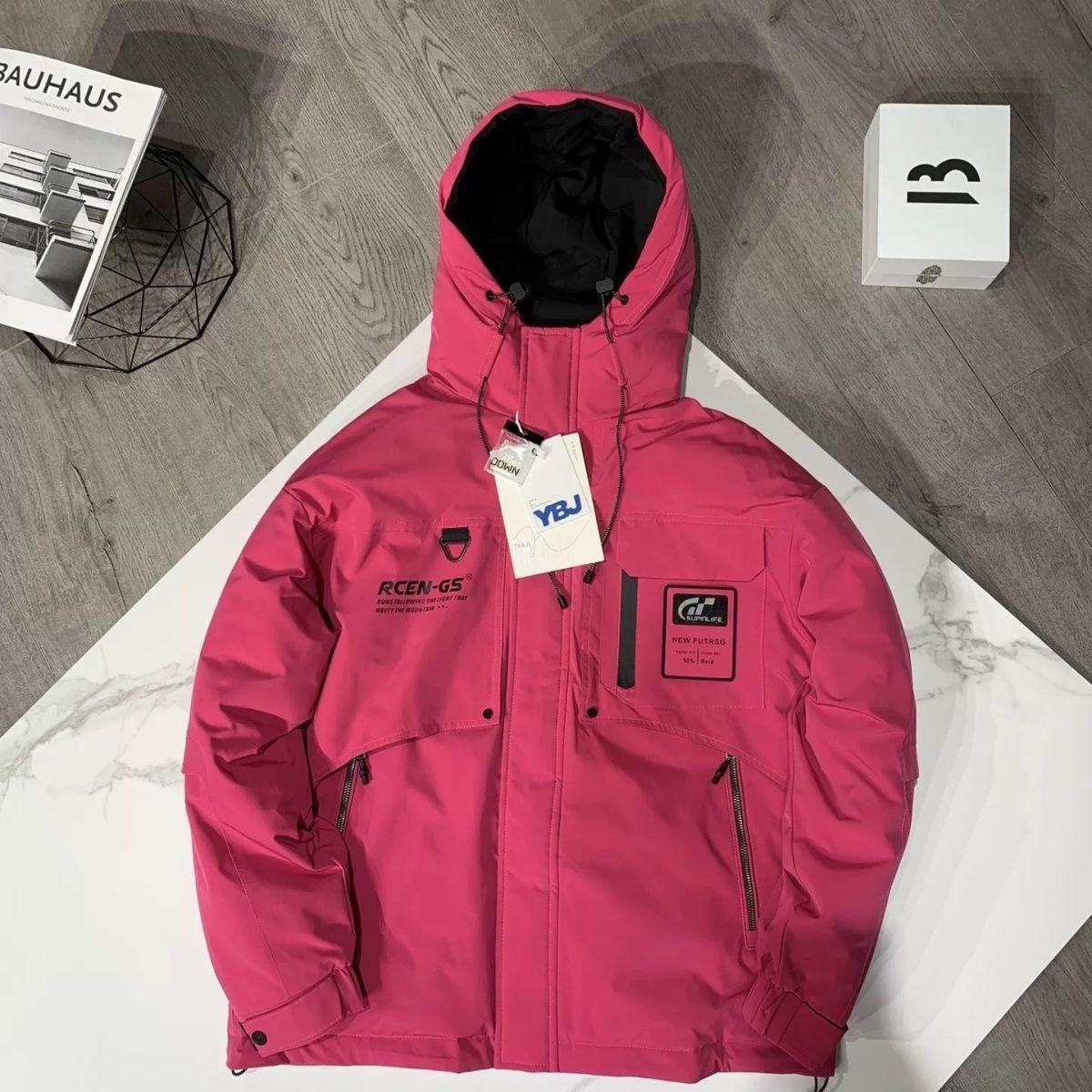 『草莓熊3.0极寒』情侣户外连帽极地极寒防寒服休闲硬壳面料YR65