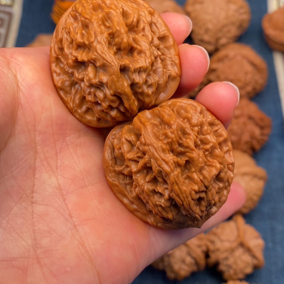 把件文玩核桃39虎头