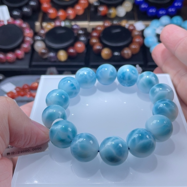 针钠钙石手饰未镶嵌水***海纹石