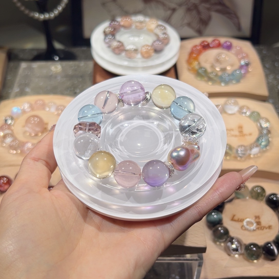 *****烟晶手链银S925镶嵌